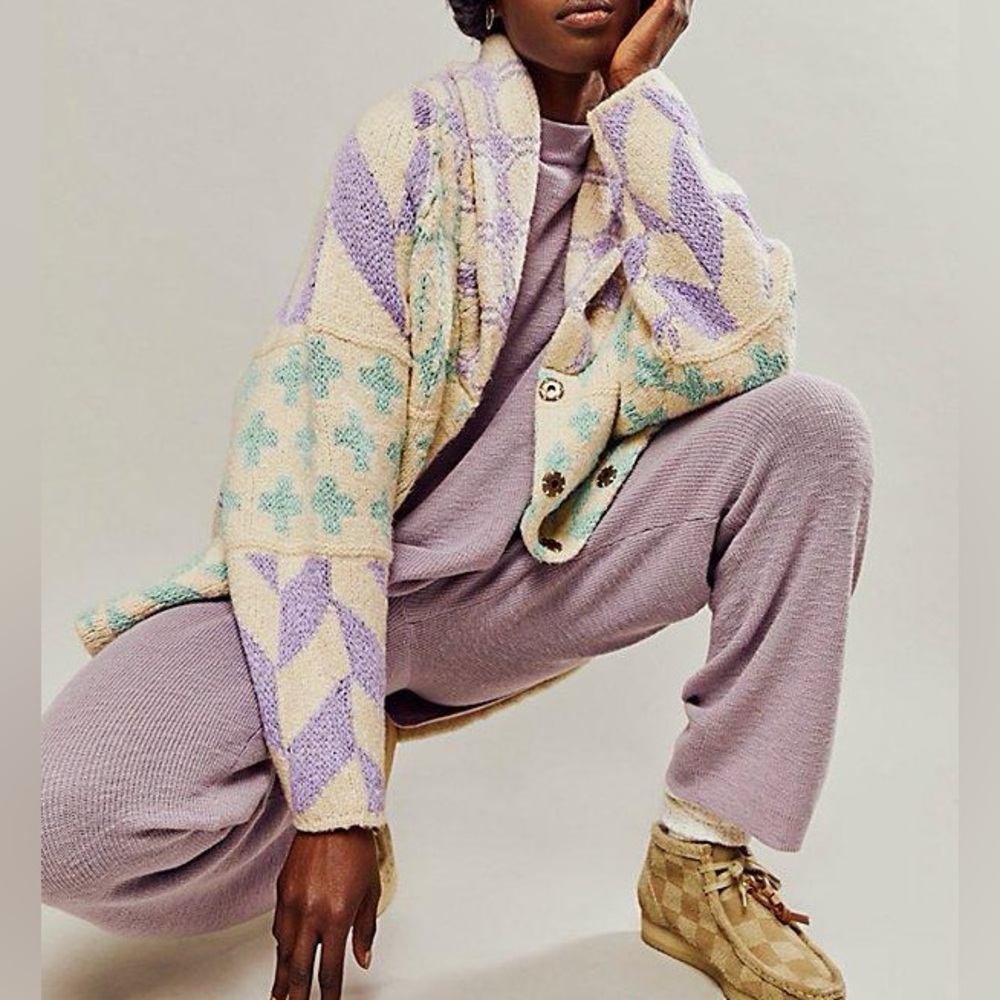 FREE PEOPLE bright optimistic cardi